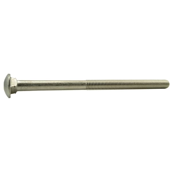 Midwest Fastener Carriage Bolt, Square Neck, 11 (Coarse), 10 in L, 18-8 Stainless Steel, 5 PK 53557 - main